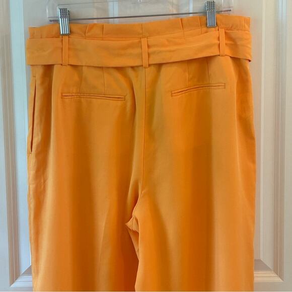 ANN TAYLOR Paperbag Culotte Pants In Fresh Mandarin Size 12P - Picture 8 of 8